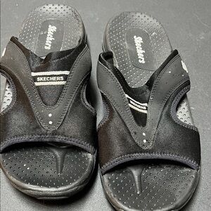 Skechers Black Open-Toe Sandals